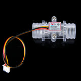 Maxbell Transparent Water Flow Sensor Flowmeter Hall Flow Sensor Water control 1-30L/min