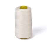 Maxbell Spool of Cotton Sewing Thread for Sewing Machine 40S/2 Unbleached White