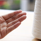Maxbell Spool of Cotton Sewing Thread for Sewing Machine 40S/2 Unbleached White