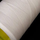Maxbell Spool of Cotton Sewing Thread for Sewing Machine 40S/2 Unbleached White