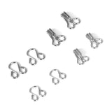 Maxbell Bra Hooks and Eyes Clothing Sewing 8mm 10mm Pack of 36 Sets Silver