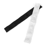 Maxbell 2x Snap Popper Tape Fasten Ribbon 6-Button 25mm Spacing White and Black