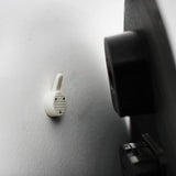 Maxbell Plastic Hard Wall Picture Frame Hooks Hangers 3-Pin Pack of 20 Small White