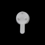 Maxbell Plastic Hard Wall Picture Frame Hooks Hangers 3-Pin Pack of 20 Small White