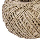 Maxbell 3-Ply Twisted Burlap String Natural Ribbon Jute Twine Rope Gift Wrap 80M