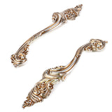 Maxbell 1 Pair Left + Right Antique Silver Phoenix Design Handle Drawer Pull Knobs