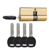 Maxbell 70MM 32.5/37.5 Brass Key Cylinder Door Lock Barrel High Security Anti Snap/Bump/Drill/Pick with 7 keys