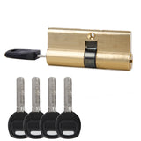 Maxbell 70MM 32.5/37.5 Brass Key Cylinder Door Lock Barrel High Security Anti Snap/Bump/Drill/Pick with 7 keys