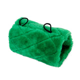 Maxbell Green Parrot Bird Hammock Hanging Cave Cage Plush Snuggle Happy Hut Tent Bed Bunk Parrot Toy S