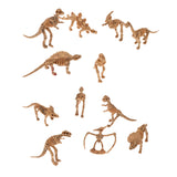 Maxbell Novelty Assorted Dinosaur Fossil Skeleton Figures 12pcs