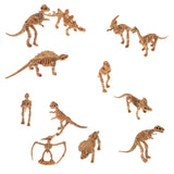 Maxbell Novelty Assorted Dinosaur Fossil Skeleton Figures 12pcs