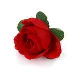 Maxbell 50 x DIY Artificial Rose Bud Silk Flower for Home Wedding Garden Decoration Red