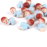 Maxbell 50pcs Cute Tiny Sleeping Boy Girl Baby Shower Favor Party Table Decor Blue