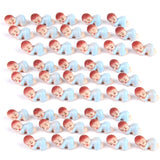 Maxbell 50pcs Cute Tiny Sleeping Boy Girl Baby Shower Favor Party Table Decor Blue