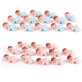 Maxbell 50pcs Cute Tiny Sleeping Boy Girl Baby Shower Favor Party Table Decor Blue