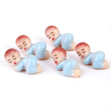 Maxbell 50pcs Cute Tiny Sleeping Boy Girl Baby Shower Favor Party Table Decor Blue