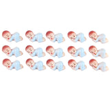 Maxbell 50pcs Cute Tiny Sleeping Boy Girl Baby Shower Favor Party Table Decor Blue