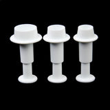 Maxbell 3pcs DIY Round Fondant Cake Sugarcraft Plunger Mold Cupcake Cookie Tools