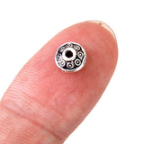 Maxbell Alloy Beads DIY Craft 100pcs Tibetan Silver