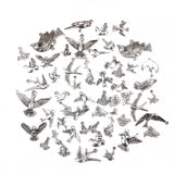 Maxbell Birds Alloy Pendant Charm Mixed Style 50pcs
