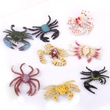 Maxbell Plastic PVC Crab Model Kids Toy 8pcs Multi-color