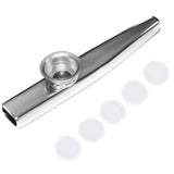 Maxbell Aluminium Alloy Kazoo with Diaphragm Silver