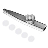 Maxbell Aluminium Alloy Kazoo with Diaphragm Silver