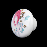 Maxbell 1 x Pastoral Tulip Ceramic Cabinet Wardrobe Cupboard Knob Pull Handle