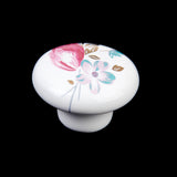 Maxbell 1 x Pastoral Tulip Ceramic Cabinet Wardrobe Cupboard Knob Pull Handle