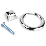 Maxbell Modern Cabinet Drawer Dresser Cupboard Pull Handle Knob Ring Silver