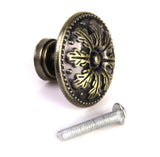 Maxbell 1 x Classical Round Cabinet Drawer Door Pull Handle Knob Antique Bronze