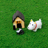 Maxbell 3pcs Miniature Dollhouse Bonsai Craft Garden Resin Landscape DIY Dog Decor