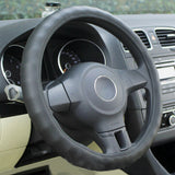 Maxbell Soft Breathable Faux Leather with Hole Steering Wheel Cover Wheelskins Grey