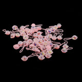 Maxbell Lovely Mini Rattles Baby Shower Favors Party Decor Gift 50pcs Pink