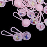 Maxbell Lovely Mini Rattles Baby Shower Favors Party Decor Gift 50pcs Pink