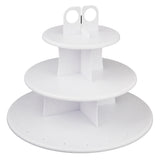 Maxbell 3-Tier 42 Holes Plastics Cake Pop Lollipop Cupcake Display Stand