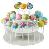 Maxbell 3-Tier 42 Holes Plastics Cake Pop Lollipop Cupcake Display Stand