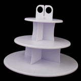 Maxbell 3-Tier 42 Holes Plastics Cake Pop Lollipop Cupcake Display Stand