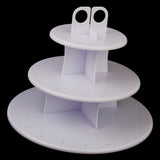 Maxbell 3-Tier 42 Holes Plastics Cake Pop Lollipop Cupcake Display Stand