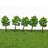 Maxbell Plastic Model Trees Train Railroad Scenery 1:250 40pcs Green