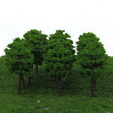 Maxbell Plastic Model Trees Train Railroad Scenery 1:250 40pcs Dark Green
