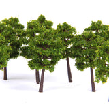 Maxbell Plastic Model Trees Train Railroad Scenery 1:250 40pcs Deep Green