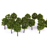 Maxbell Plastic Model Trees Train Railroad Scenery 1:250 40pcs Deep Green