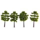 Maxbell Plastic Model Trees Train Railroad Scenery 1:250 40pcs Deep Green