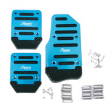 Maxbell 3pcs Non-Slip Racing Sport Manual Car Truck Pedals Pad Cover Set Blue