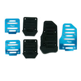 Maxbell 3pcs Non-Slip Racing Sport Manual Car Truck Pedals Pad Cover Set Blue