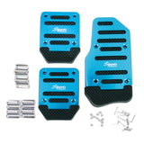 Maxbell 3pcs Non-Slip Racing Sport Manual Car Truck Pedals Pad Cover Set Blue