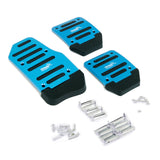 Maxbell 3pcs Non-Slip Racing Sport Manual Car Truck Pedals Pad Cover Set Blue