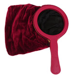Maxbell Magic Change Bag with Handle Zipper Twisting Handle Magic Trick -Wine Red