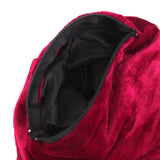 Maxbell Magic Change Bag with Handle Zipper Twisting Handle Magic Trick -Wine Red